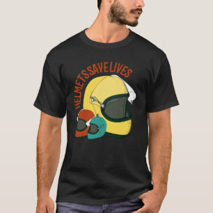 Safe & Stylish: Biker Helmet T-Shirt