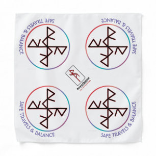 Safe Travels & Balance Bindrune Bandana
