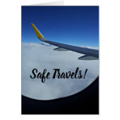 Safe Travels Blank Greeting Card (Front)