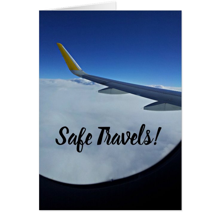 Safe Travels Blank Greeting Card Zazzle