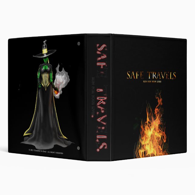 SAFE TRAVELS Witch VII & cover logo binder (Background)