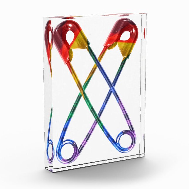 Safe-ty Pin Acrylic Award (Left)