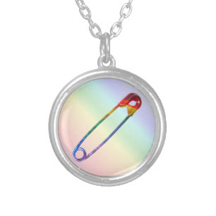 Safe-ty Pin Silver Plated Necklace
