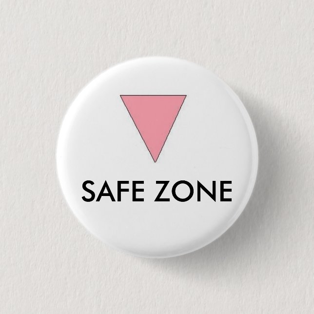 SAFE ZONE PINBACK BUTTON (Front)