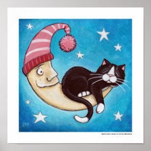 Safest Place for a Cat Nap Poster