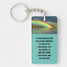 Safety Alert Acrylic Keychain - Customizable
