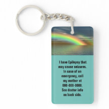 Safety Alert Acrylic Keychain - Customizable
