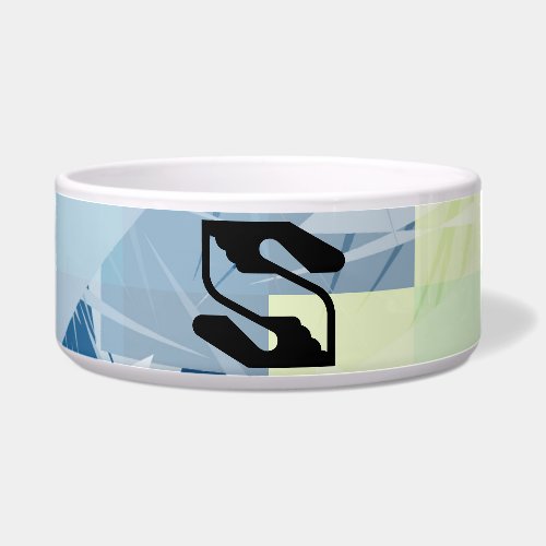 Safety and Supporting Hand Letter S Monogram Bowl