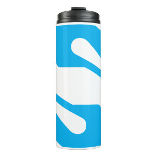 Safety and Supporting Hand Letter S Monogram Thermal Tumbler