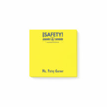 Safety Award Post-It Note