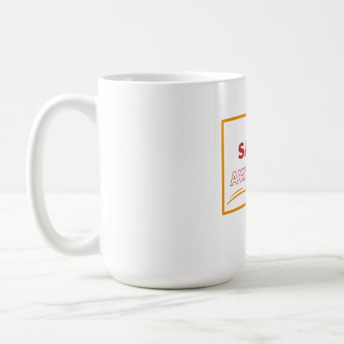 Safety Awareness Red Text Yellow Border Safety Coffee Mug