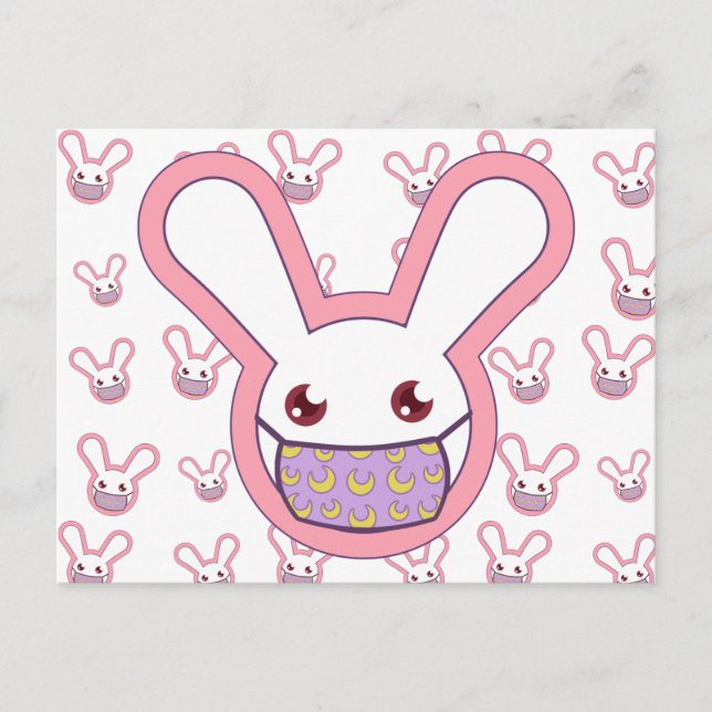 Safety Bunny Holiday Postcard (Front)