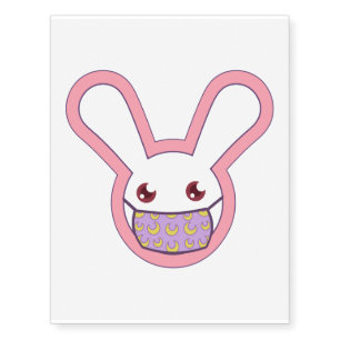 Safety Bunny Temporary Tattoos