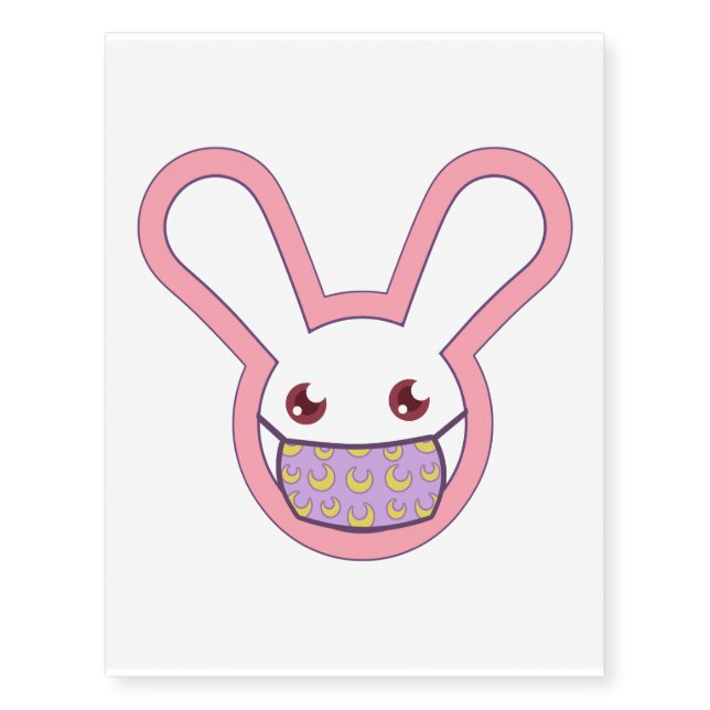 Safety Bunny Temporary Tattoos (Front)