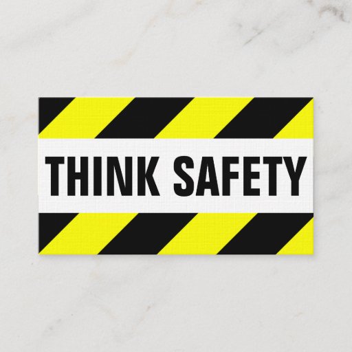 Customizable Safety Business Card Templates