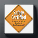Safety Certified Wall Plaque<br><div class="desc">Dimensions: 5.25" x 5.25"
Hardboard panel with UV resistant coating
Comes with attached easel stand
Easy wipe-clean surface</div>