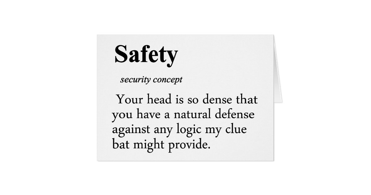 Safety Definition Zazzle