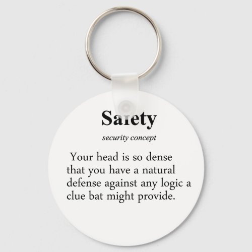 Safety Definition Keychain