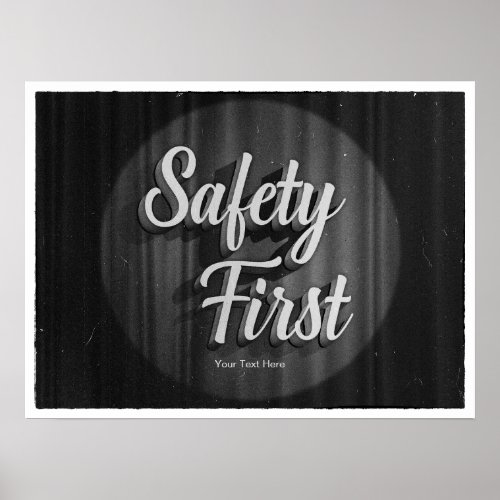 Safety First Classic Cinema Title Poster