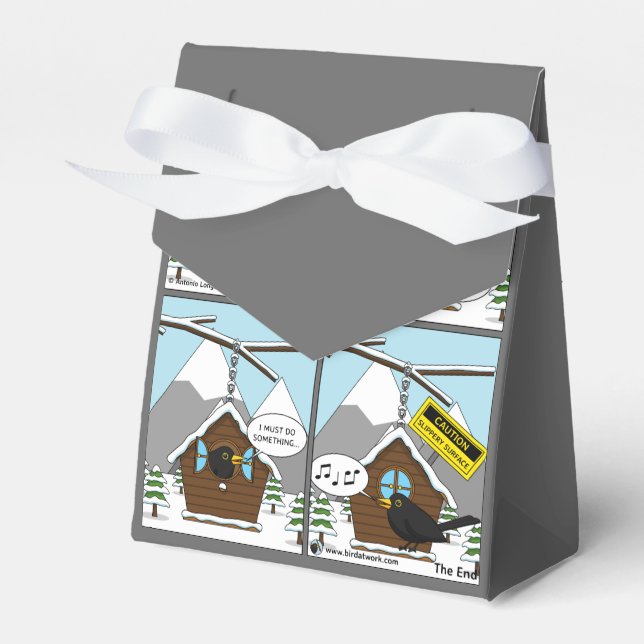 Safety First Comic Favor Boxes (Front Side)