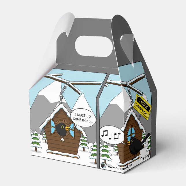Safety First Comic Favor Boxes (Front Side)
