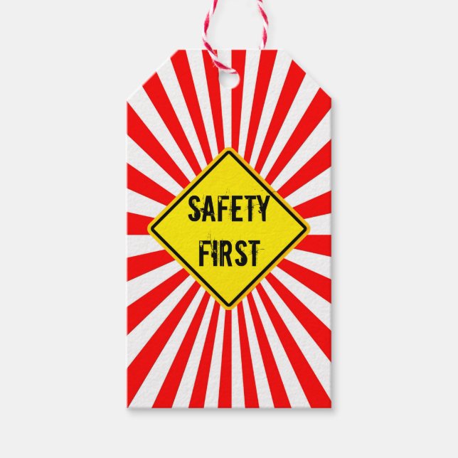 safety first gift tags (Front)
