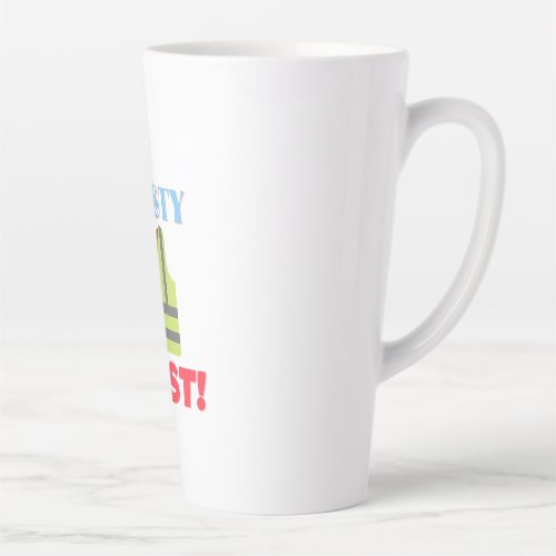 Safety First High Visibility Clothing Reflector Latte Mug