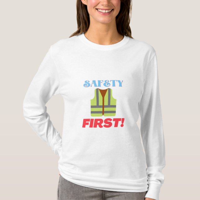 Safety First High Visibility Clothing Reflector T-Shirt (Front)