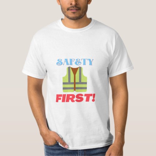 Safety First High Visibility Clothing Reflector T_Shirt