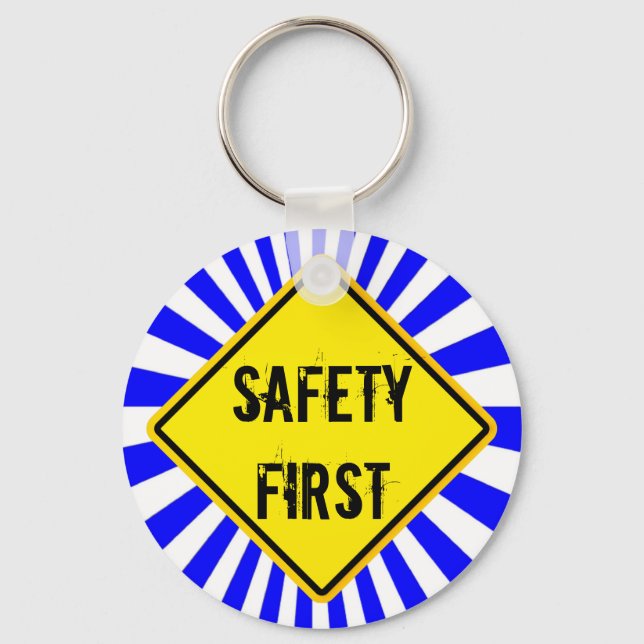 safety first keychain (Front)