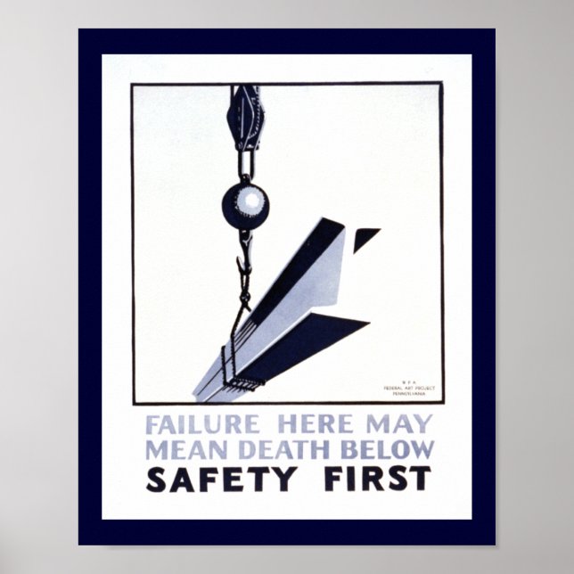 Safety First Poster (Front)