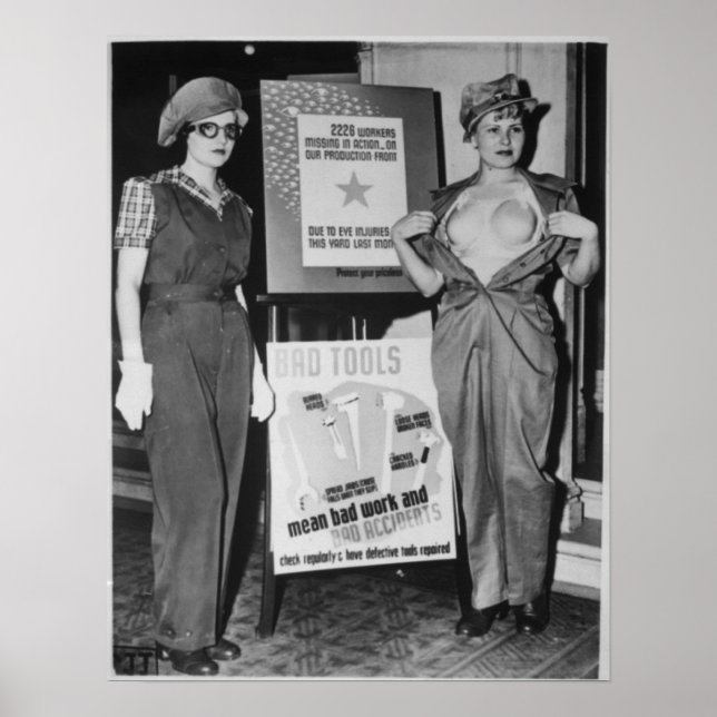 Safety Garb for Women Workers Poster (Front)