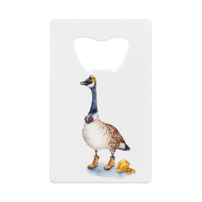 Safety Goose Credit Card Bottle Opener (Front)