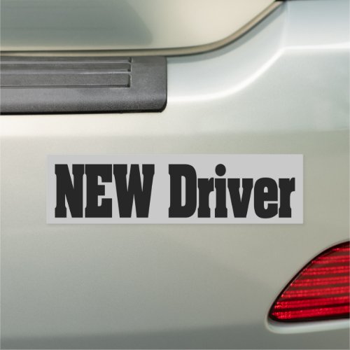 Safety Gray Driving Teen Student New Driver Car Magnet