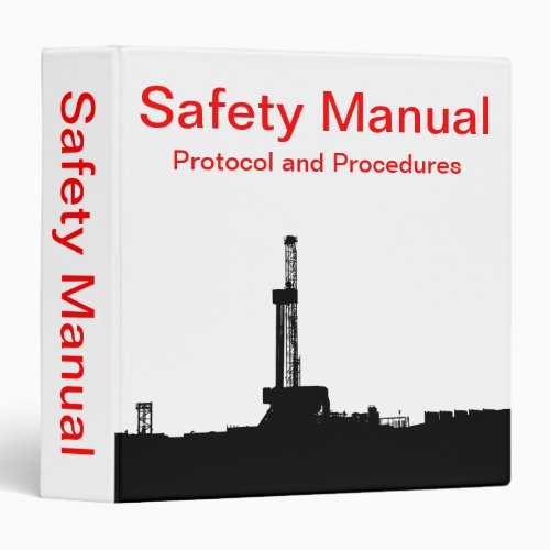 Safety Manual Themed 3 Ring Binder