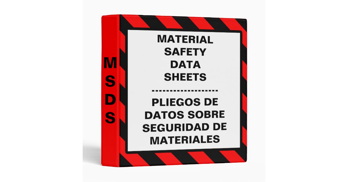 msds binder cover template