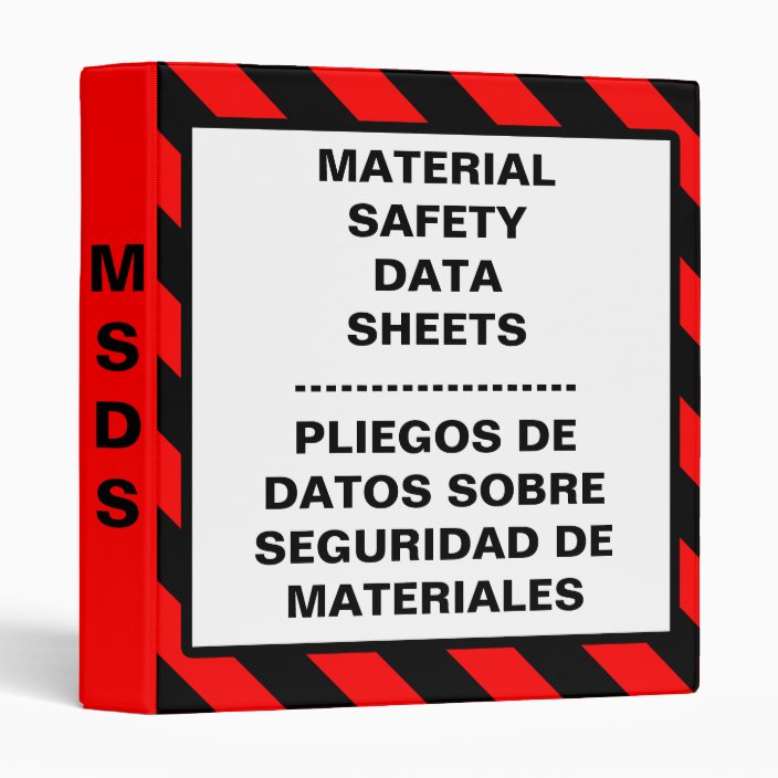 Safety Material Data Sheet Binder Zazzle Com