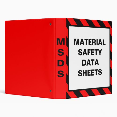 Safety Material Data Sheet Binders