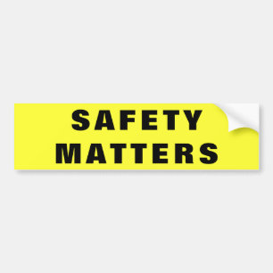 Safety Matters (wide) Company Bumper Sticker