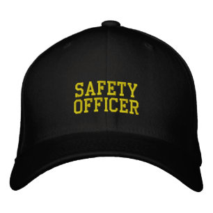 safety officer embroidered baseball cap