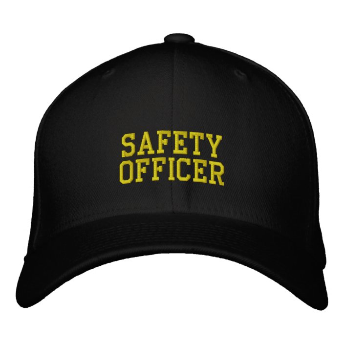 safety officer embroidered baseball cap