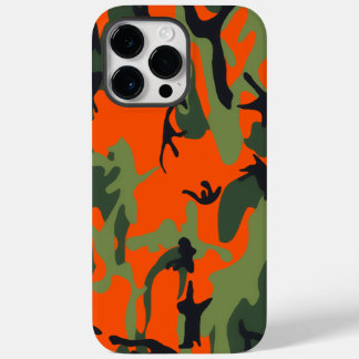 Safety Orange and Green Camo Case-Mate iPhone 14 Pro Max Case