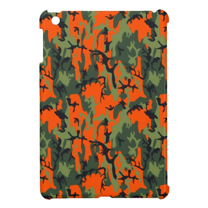 Safety Orange and Green Camo Case For The iPad Mini