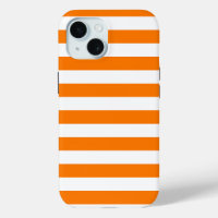 Safety Orange and White Stripes