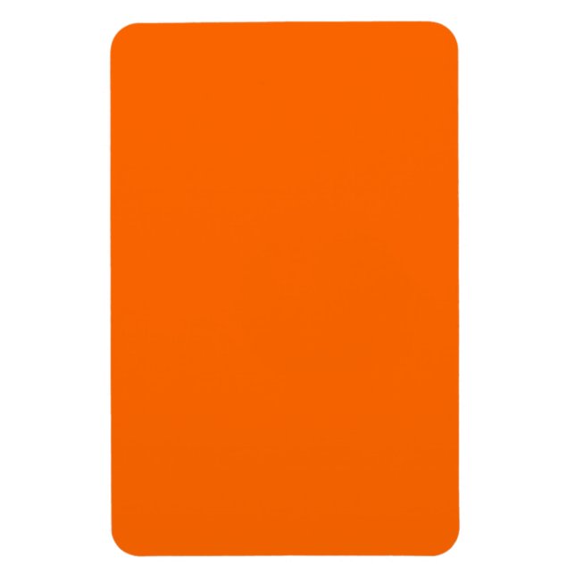 Safety Orange Simple Color Complementing Magnet (Vertical)