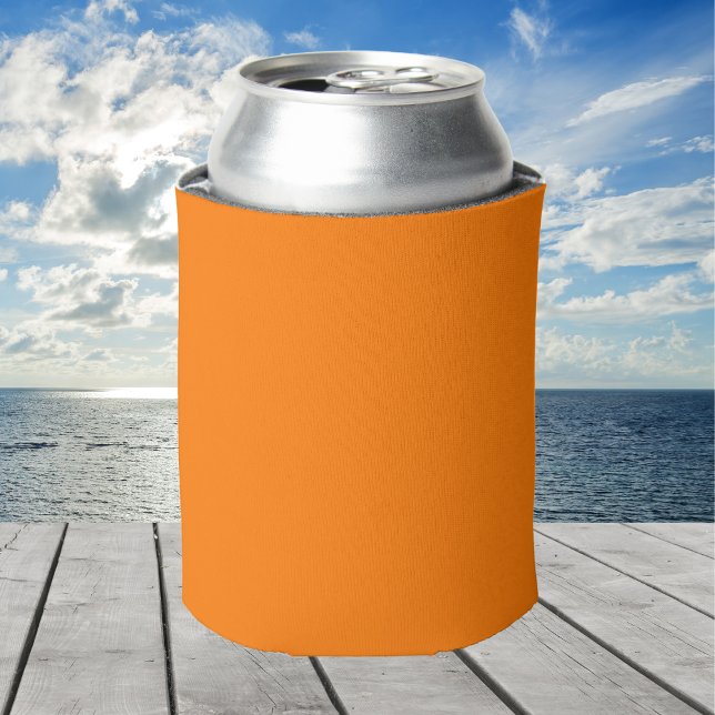 Safety Orange Solid Color Can Cooler (Creator Uploaded)