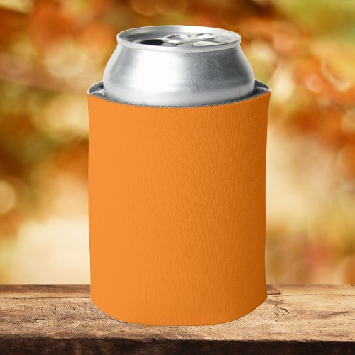 Safety Orange Solid Color Can Cooler