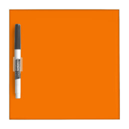 Safety Orange Solid Color Dry Erase Board