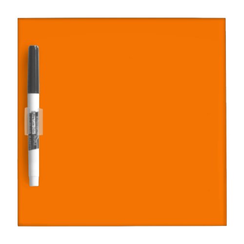 Safety Orange Solid Color Dry Erase Board