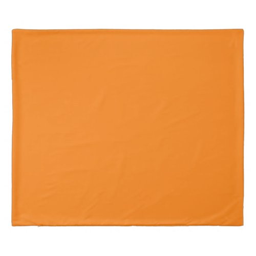 Safety Orange Solid Color Duvet Cover